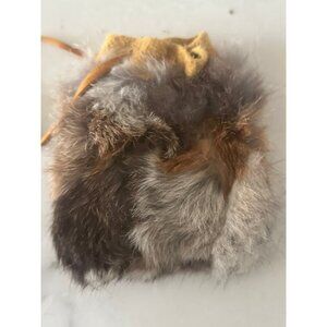 Native American fur medicine Drawstring Pouch